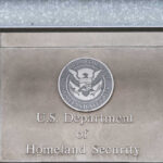 Department of Homeland Security sign with emblem