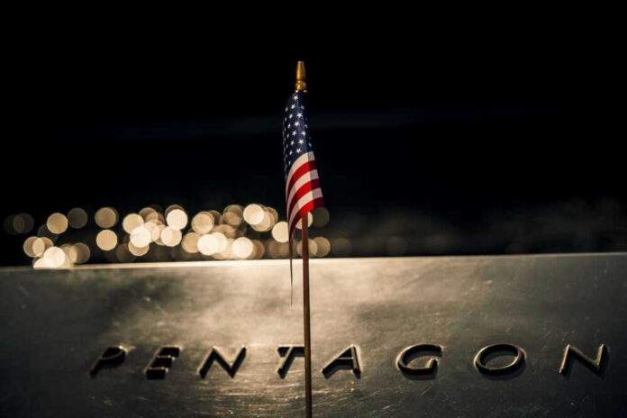 American flag at the United States Pentagon