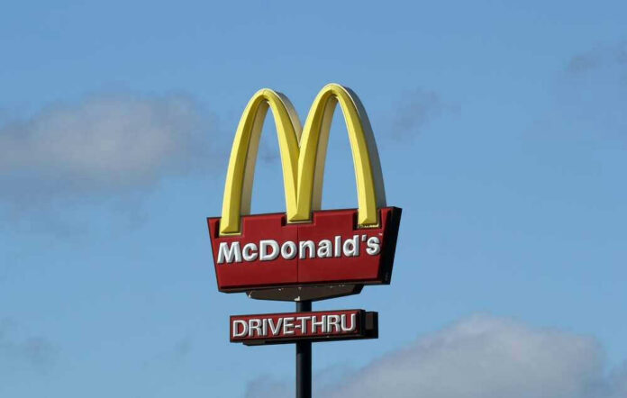 McDonalds drive-thru sign