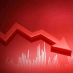 MASSIVE 40% Plunge Shocks Hollywood Executives Red graph with downward arrow showing decline.
