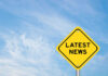 HUGE NEWS: Impeached Pol Topples Veteran Senator Yellow sign with text Latest News on sky background