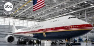 Trump unveils Qatari-donated 747 that will serve as Air Force One