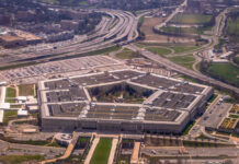 Pentagon Strike Raises Chilling Question Aerial view of the Pentagon surrounded by roads