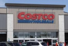 NEW: Prices Drop at Costco Exterior view of a Costco Wholesale store with a clear blue sky