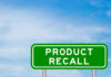 Exploding Grill Lids Spark Urgent Recall Green sign with product recall text and sky background