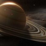 Tiny World Stuns Webb A stunning view of Saturn with its rings and surrounding celestial bodies