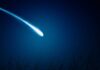 Amazon’s Orbital Meganet Goes Live A bright comet streaking across a dark night sky filled with stars