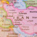 War Creeps Gulfwide — Bases Hit Again Map highlighting Iran and surrounding countries in the Middle East