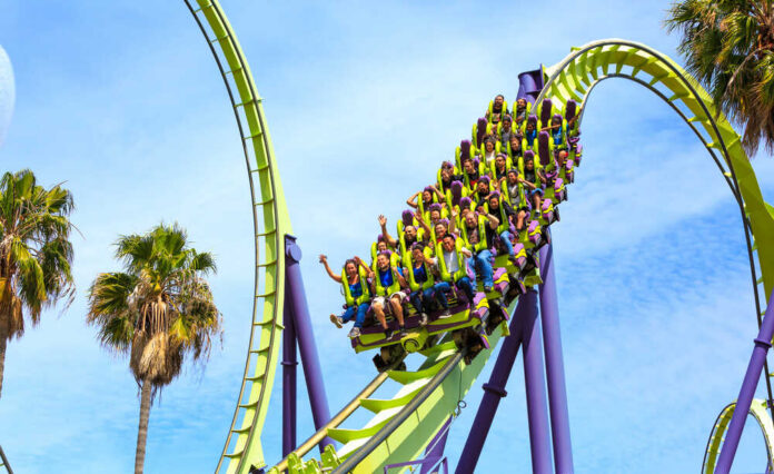 Vallejo,,California,,Usa,June,14th,,2016:,Roller,Coaster,Medusa,Is