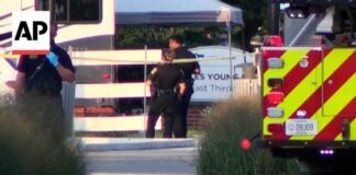 Police at the scene in Lexington, Kentucky after 1 killed in shooting