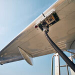 Fueling an airplane at the airport