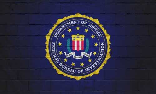 The,Fbi,Flag,(federal,Bureau,Of,Investigation),Painted,On,A FBI logo