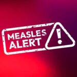 Deadly Measles Returns to State Measles alert warning sign with exclamation mark