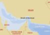 NOW: Hormuz Flashpoint Sends Oil Soaring Again Map showing the Strait of Hormuz and surrounding countries
