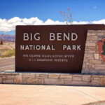 Billion-Dollar Border Build HALTED in Big Bend Border patrol officer watches group sitting by a fence.
