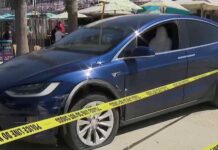 VIDEO: Wild Chase Ends With Citizens’ Tackle Man driving suspected stolen Tesla barrels down Pacific Beach boardwalk | NBC 7 San Diego