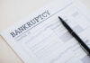 Bankruptcy Bombshell: Pro Sport Collapse Bankruptcy Chapter 13 form with a pen resting on it