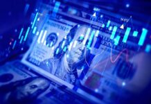 Forecasts Crushed: What’s Driving the Boom? US dollar bills with overlaid stock market charts