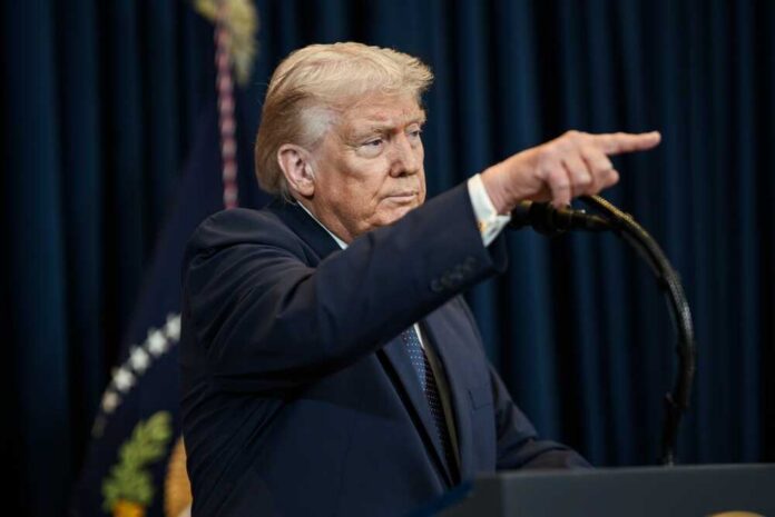President,Donald,J.,Trump,Delivers,Remarks,At,A,Press,Conference, President Donald Trump