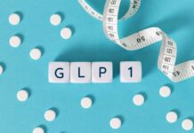 GLP-1 Bombshell From Lib Gov Prescription pad with various colorful pills and a stethoscope