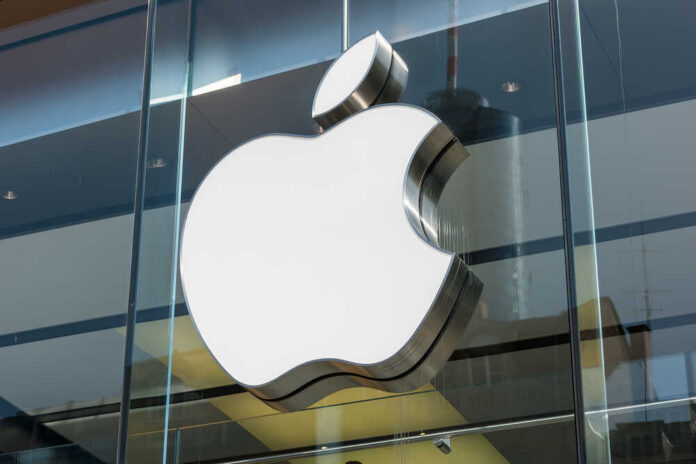 Frankfurt,,Germany,March,,2017:,Apple,Logo,On,A,Apple,Store. Apple logo displayed prominently on a glass storefront