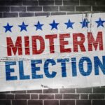 Huge Money Wave Hits Midterms Midterm election poster on a brick wall